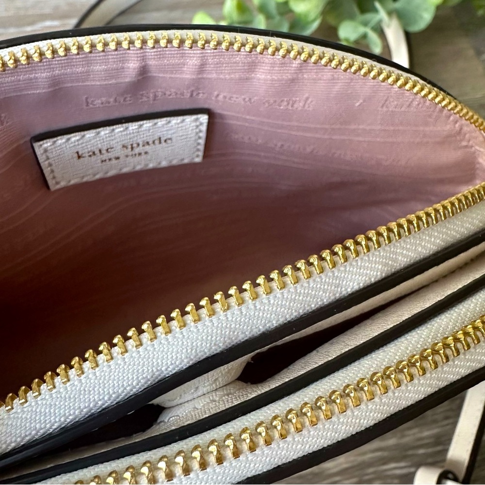 NWT Kate Spade Hearts Double Zip Dome Crossbody - Picture 8 of 10